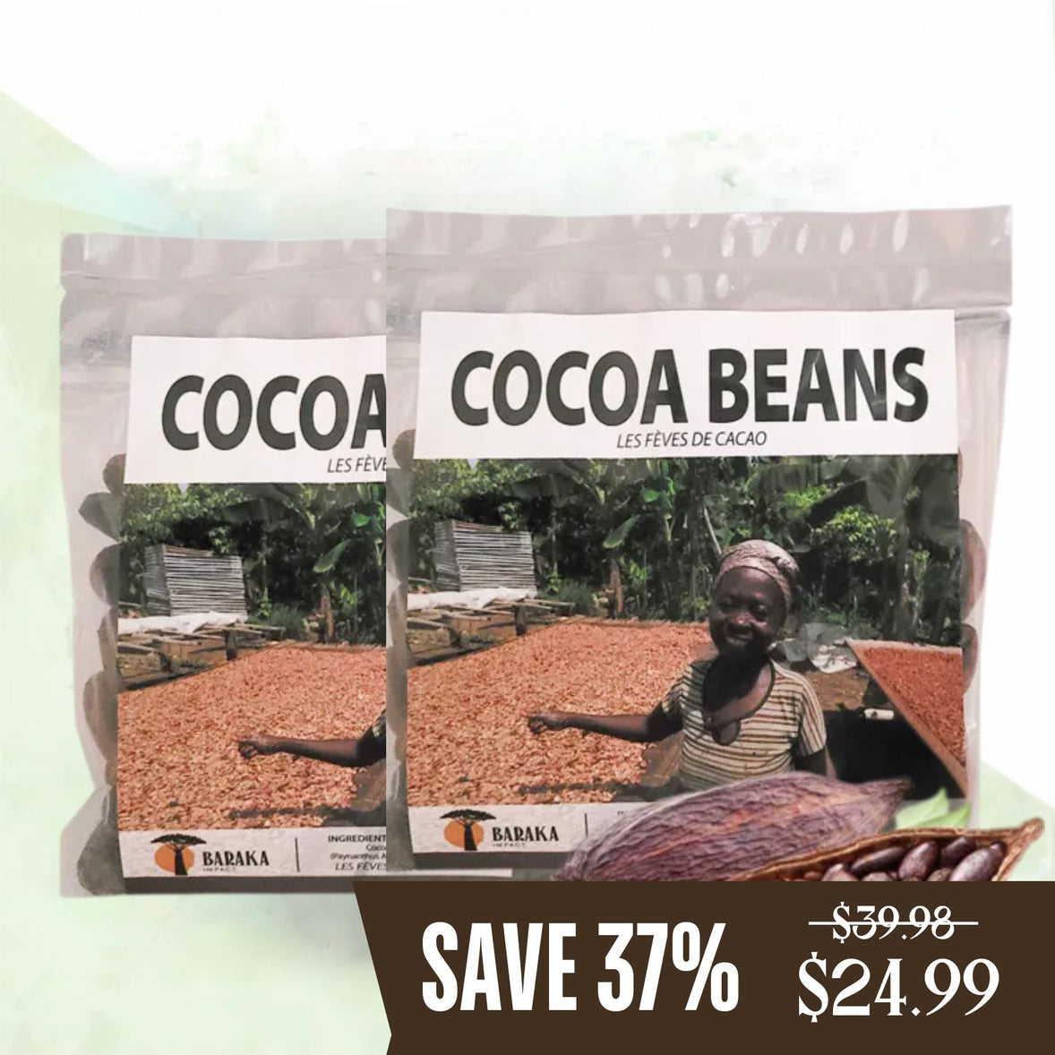 Cocoa Beans (The Source of Cocoa Butter) 2 bags (Save $14.99 37%)