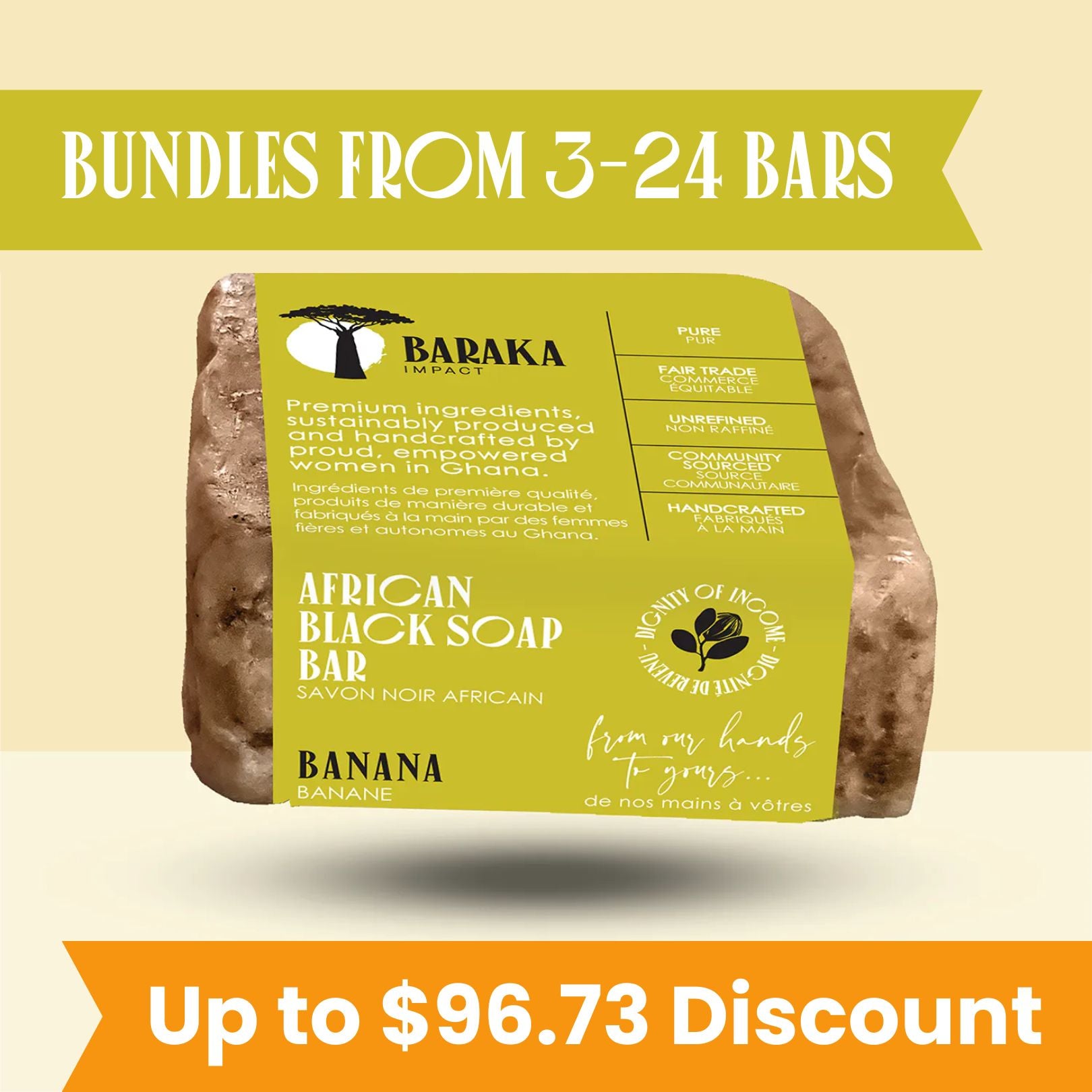 Baraka Banana Black Soap