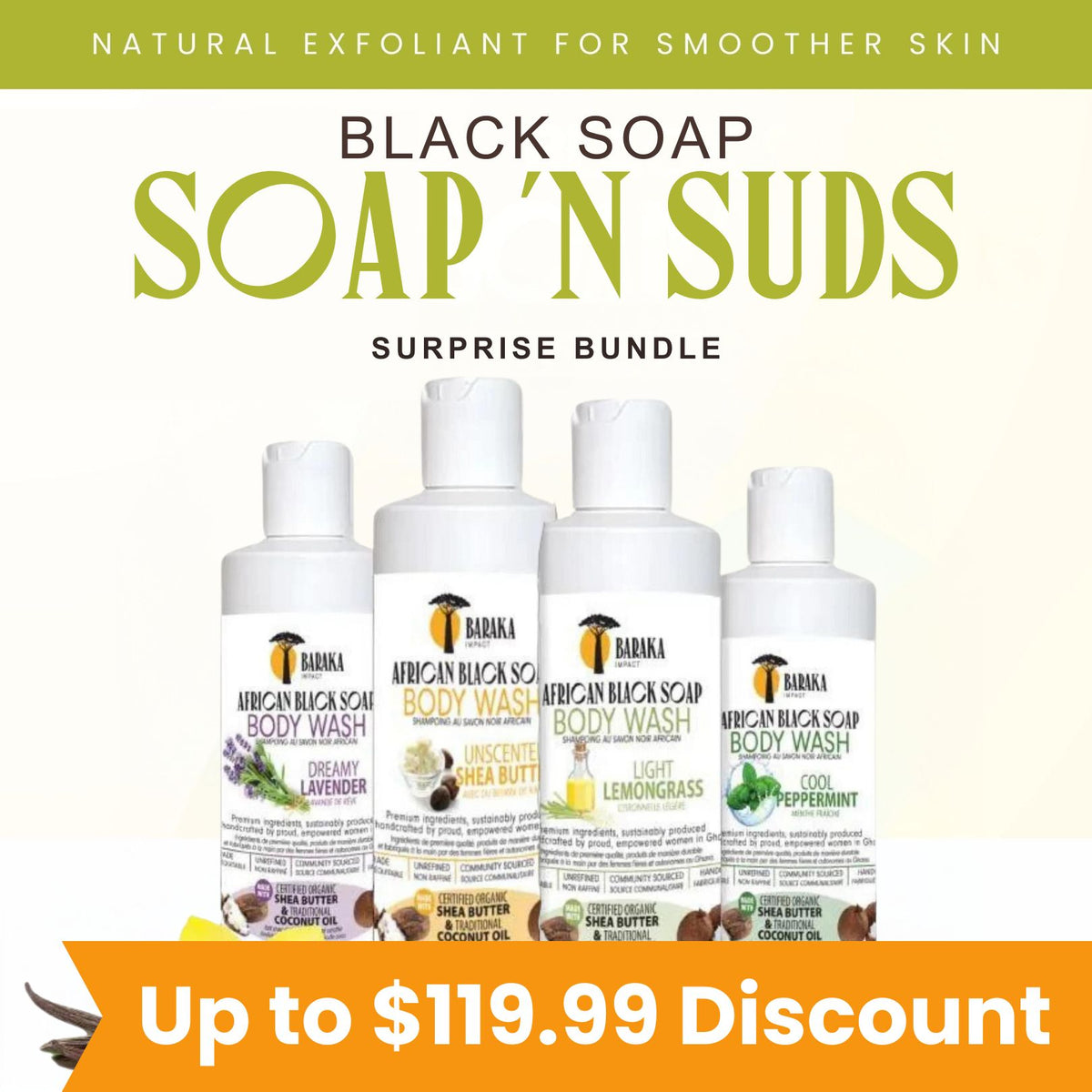 Black Soap Body Wash Bundle