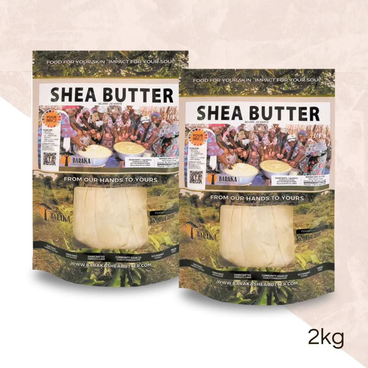 Shea Butter: Organic &amp; Fair Trade 4.4 lb 2 kg