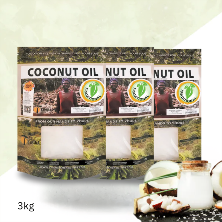 Virgin Coconut Oil: Traditional (Organic) 6.6 lb 3 kg