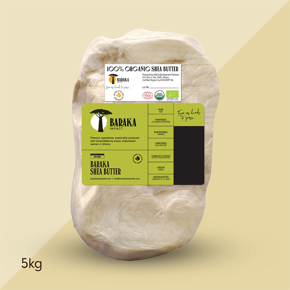 Shea Butter: Organic &amp; Fair Trade 11 lb 5 kg